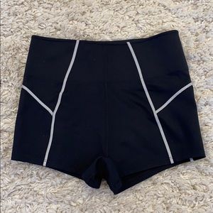 Free People Movement Black Biker Shorts S